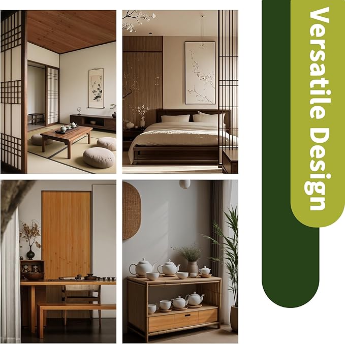 Natural Bamboo Wall Panel, Renewable Pole Wrap Bamboo Wainscoting Paneling