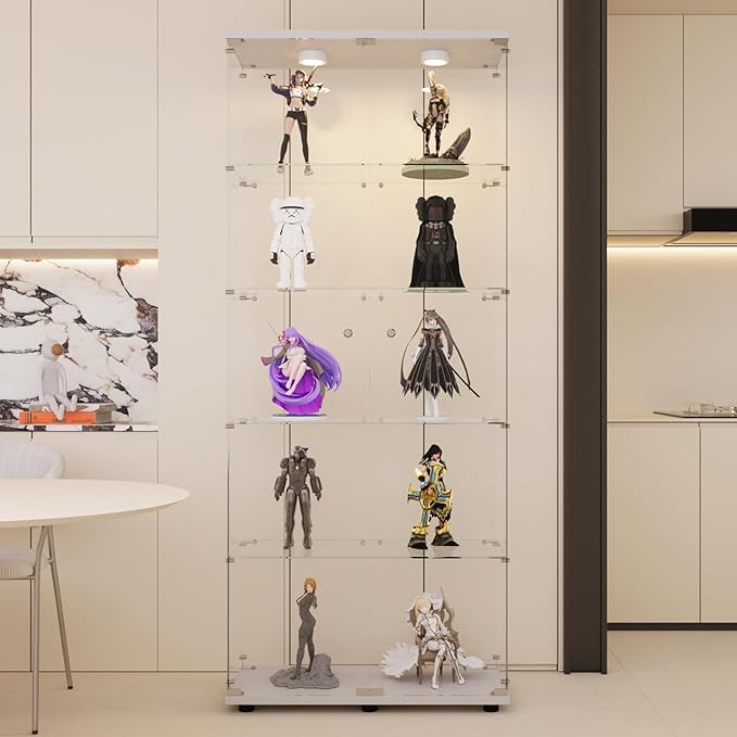 LFT HUIMEI2Y Glass Display Cabinet 5-Shelf