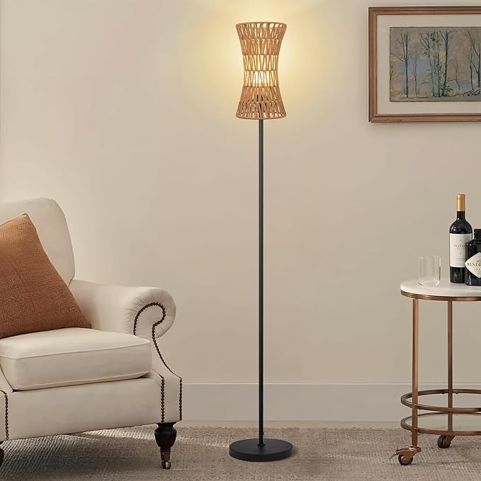 Ruiever Floor Lamp for Living Room, Farmhouse Floor lamp, Modern Standing lamp