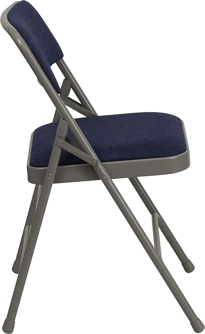 Flash Furniture 2 Pack HERCULES Series Curved Triple Braced & Double Hinged