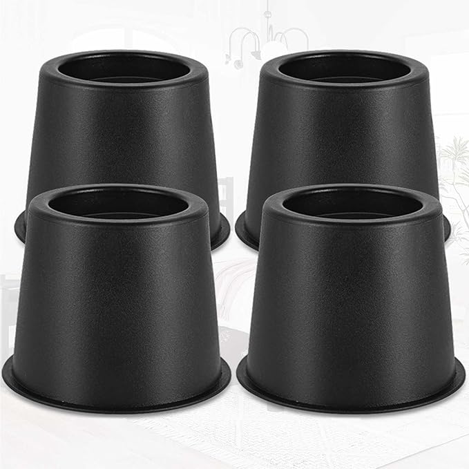 4 Pack Furniture Risers 4 Inch, Bed Risers Heavy Duty