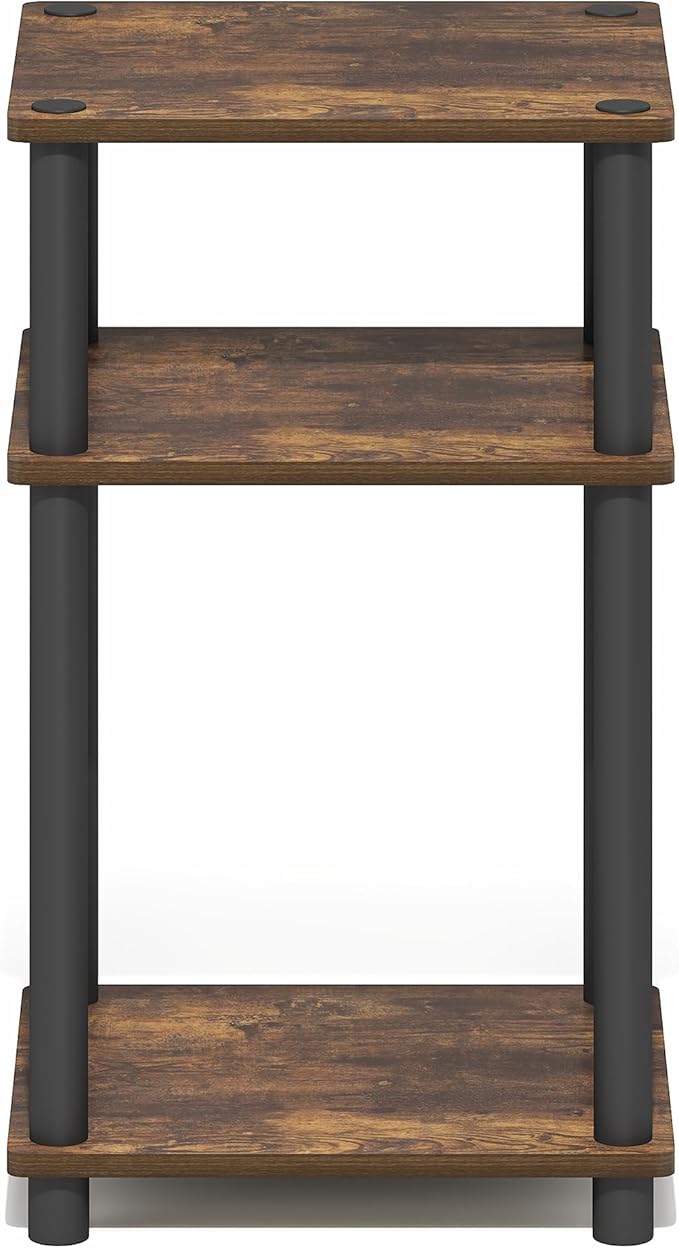 Furinno Turn-N-Tube Side Table, 3-Tier End Table