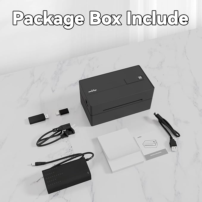 PeriPage Bluetooth Thermal Shipping Label Printer,Wireless 4x6 Shipping Label Printer for Shipping Packages,Support iPhone iPad Android Windows & Mac,Used for Amazon, Ebay,Shopify, Etsy, USPS.