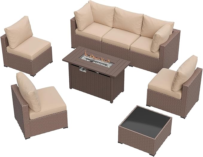 Aoxun 8 Piece Patio Furniture Set