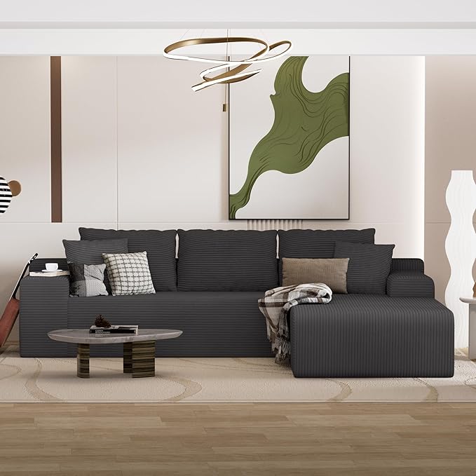 105" Convertible Sectional Couch