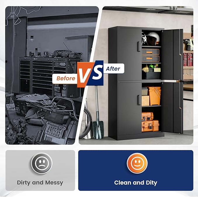 Yizosh Metal Storage Locking Cabinet