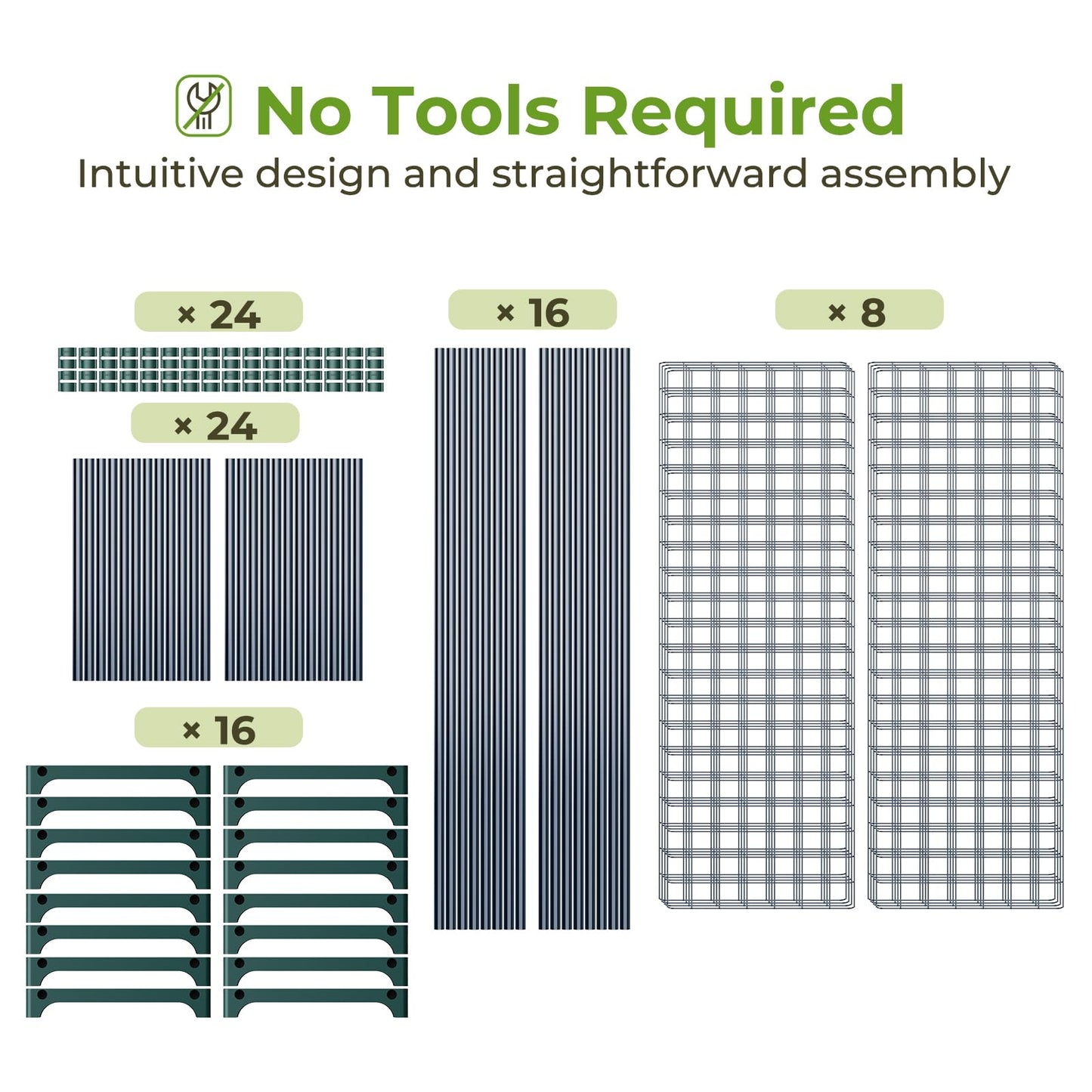 Ohuhu Plant Greenhouse Shelves 4 Tier 2 Pack Extra-Wide Stable Green House Shelving for Outdoor, 35x12x42 Inch Portable Rustproof Metal Shelf Plant Stand Rack Greenhouse Accessories