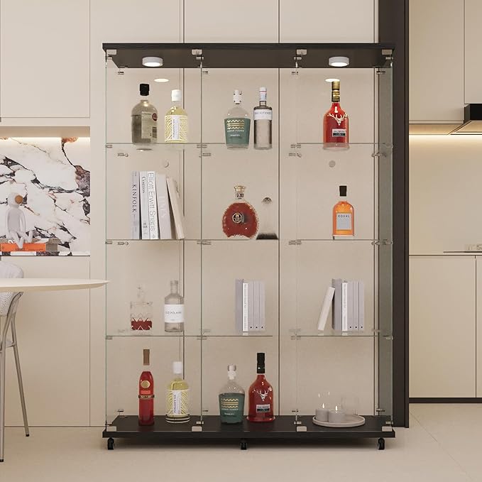 LFT HUIMEI2Y Glass Display Cabinet 12 Shelves