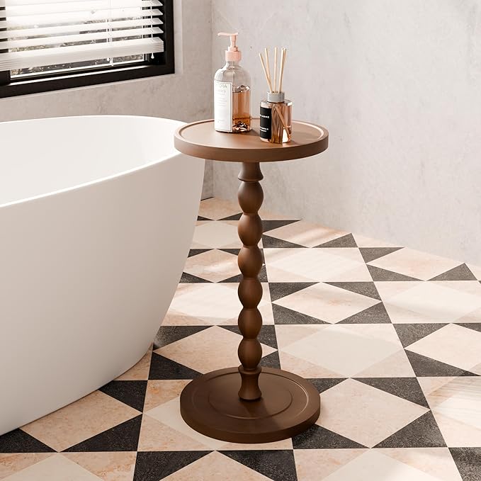 Small Side Table, Rubberwood Drink Table