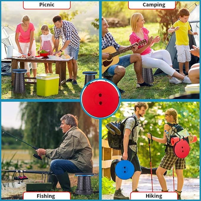 Boreeman Upgraded Folding Stool Lightweight Yet More Sturdy