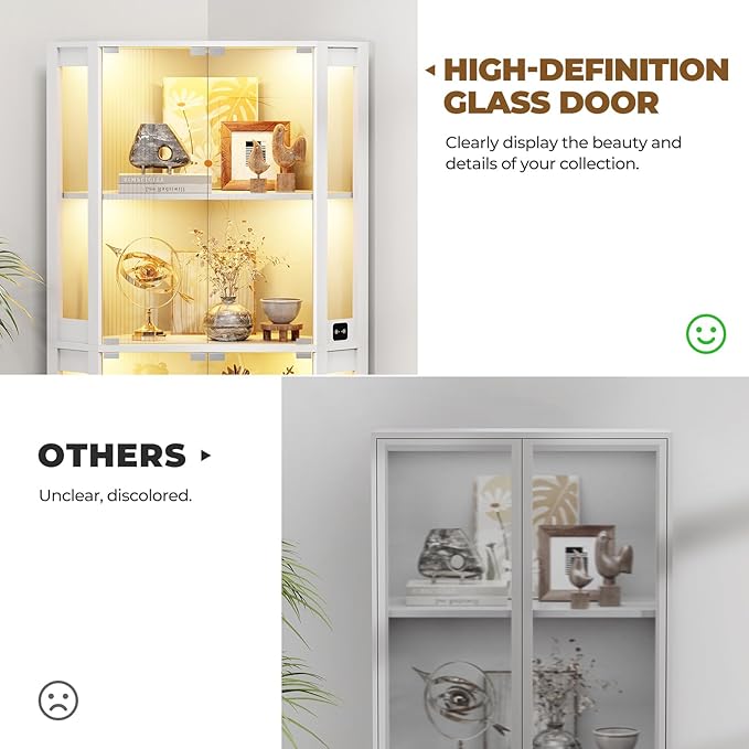 BROTTAR Corner Display Cabinet