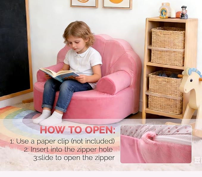 Snuggly Toddler Chair, Soft Kids Sofa