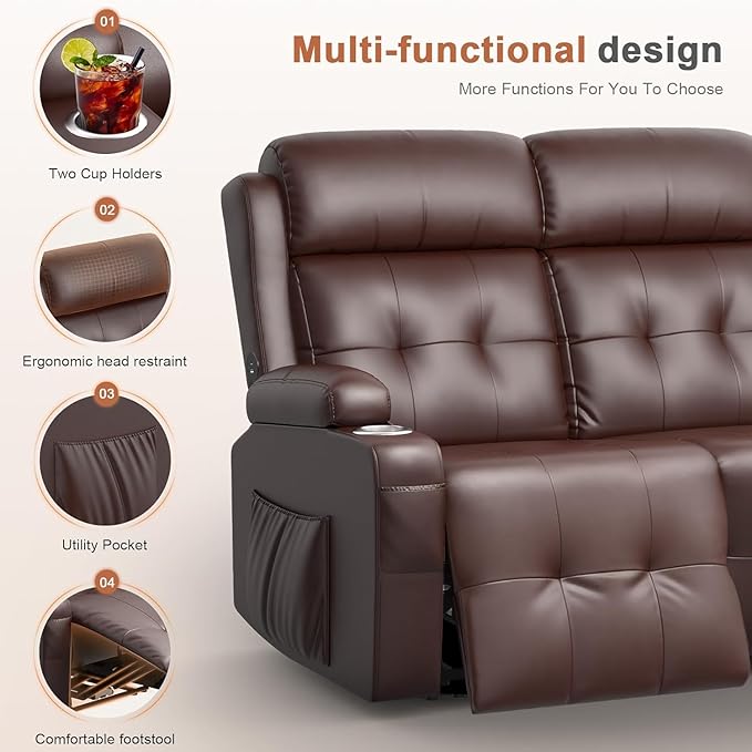 RV Loveseat Recliner Sofa, Wall Hugger Recliners