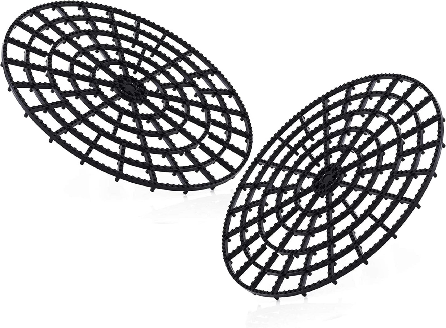 11 Inch Round Plant Riser Trivet Stand Pot Saucer Floor Protector Size Adjustable for Prevent Rot and Damage on Patio & Deck Carpet (6 Pcs)