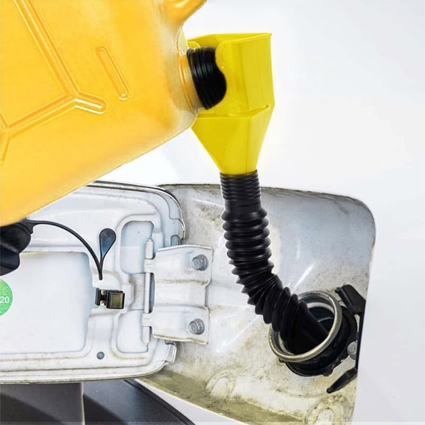 Retractable Fuel Funnel 4PCS, Durable & Foldable Design, Use for Discharging Gasoline, Diesel or Other Liquids from Trucks and Car Motorcycle,Oil Change Accessories.