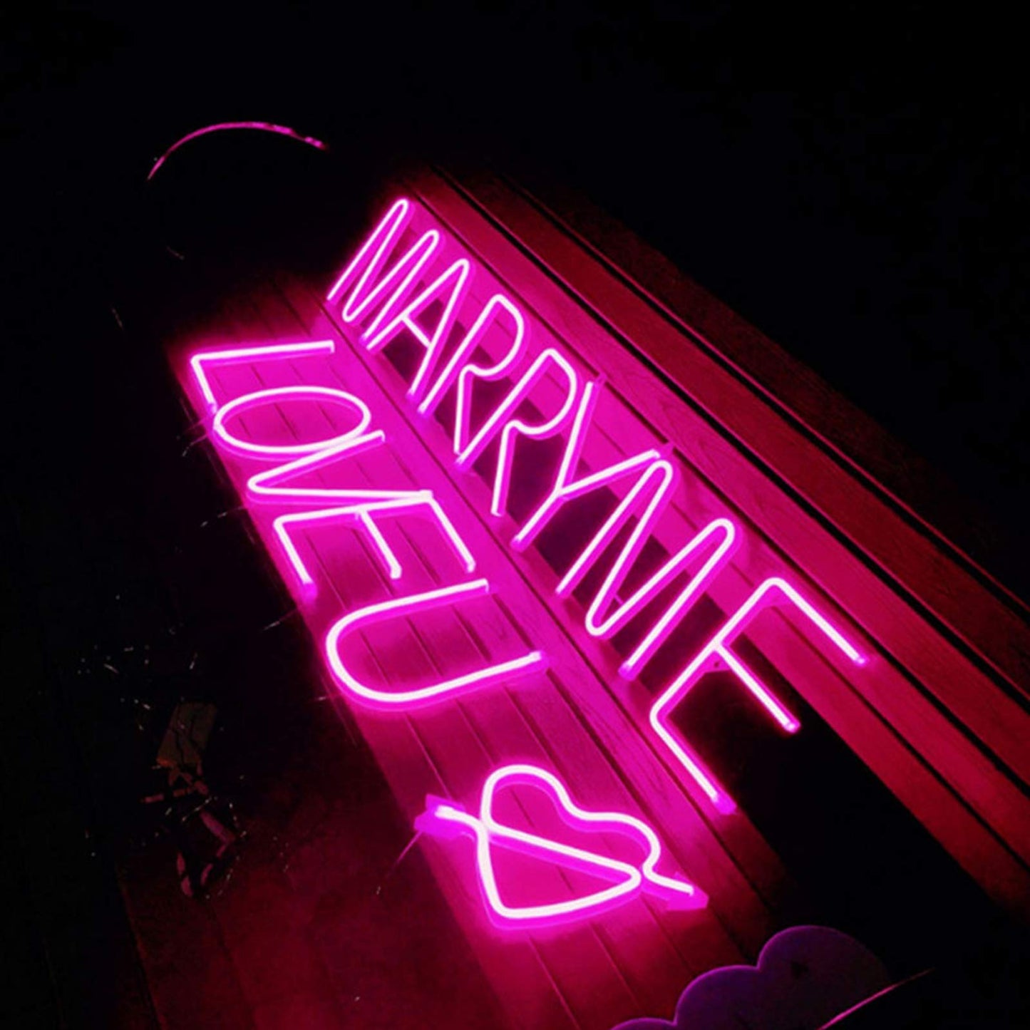 ENUOLI Neon Signs, Pink Light Up Letters with Lights for Wall Decor, Christmas Party, Bar Decorations, Wedding, Birthday