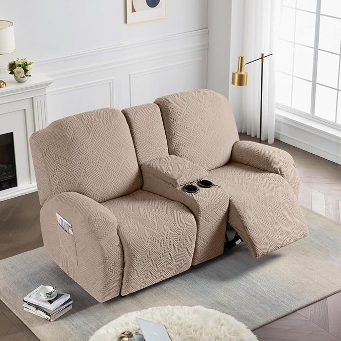 Ruaozz Stretch Loveseat Recliner Covers