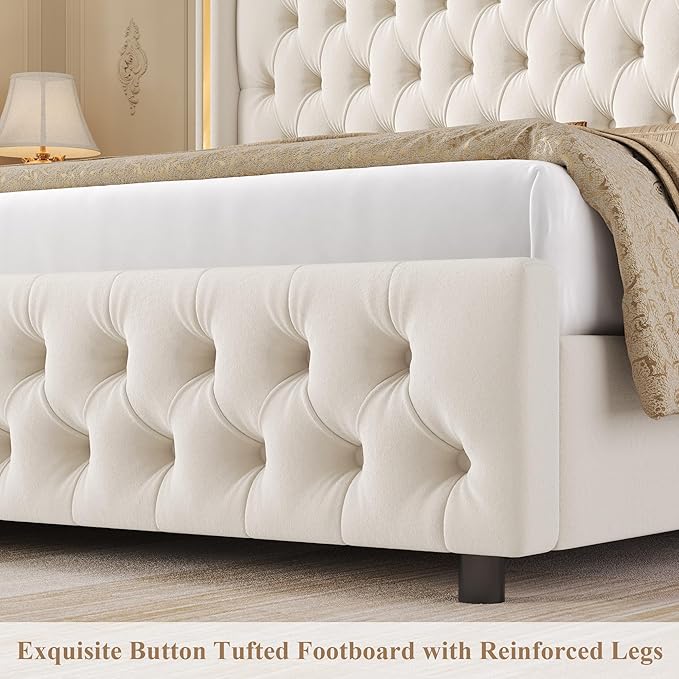 Keyluv Full Smart LED Bed Frame