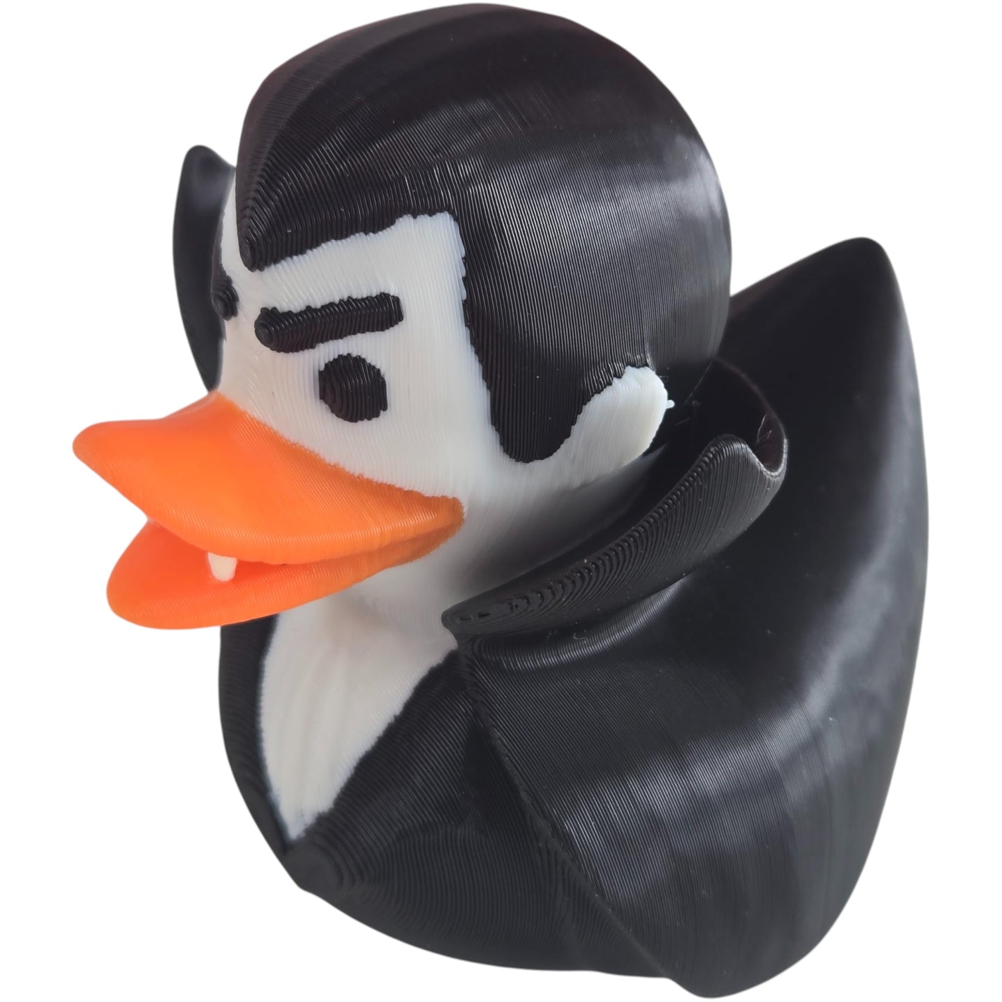 Vampire Duck Collectible Figurine - Striking Gothic Decor for Spooky Desk Display or Unique Gift - 3D Printed in Canada
