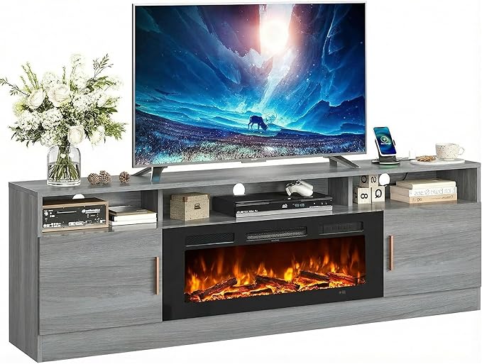 oneinmil 70" Fireplace TV Stand