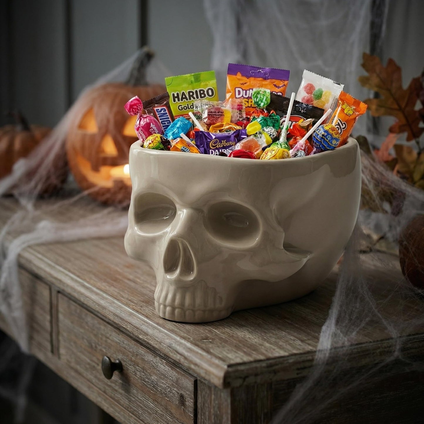 WTVRIT Gothic Skull Bowl ā Large 17oz/500ml Ceramic Food-Safe Candy Bowl, Dishwasher & Microwave Safe ā Halloween Decor, Unique Gothic Gift, Cereal Ice Cream Serving Bowl for Dark Aesthetic Home