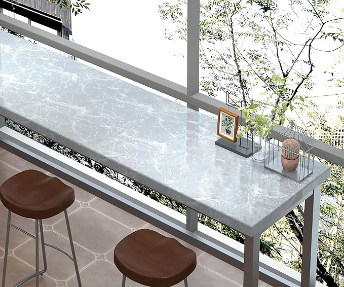 Marble Contact Paper 15.7" x 197" Grey Wallpaper Marble Peel and Stick Wallpaper