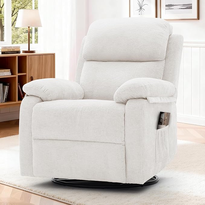 Korser Recliner Chair, 360 Swivel Rocker Chair