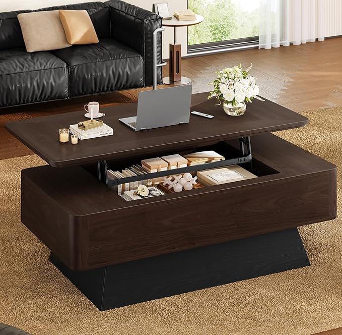 47.2" Mid-Century Modern Lift Top Coffee Table