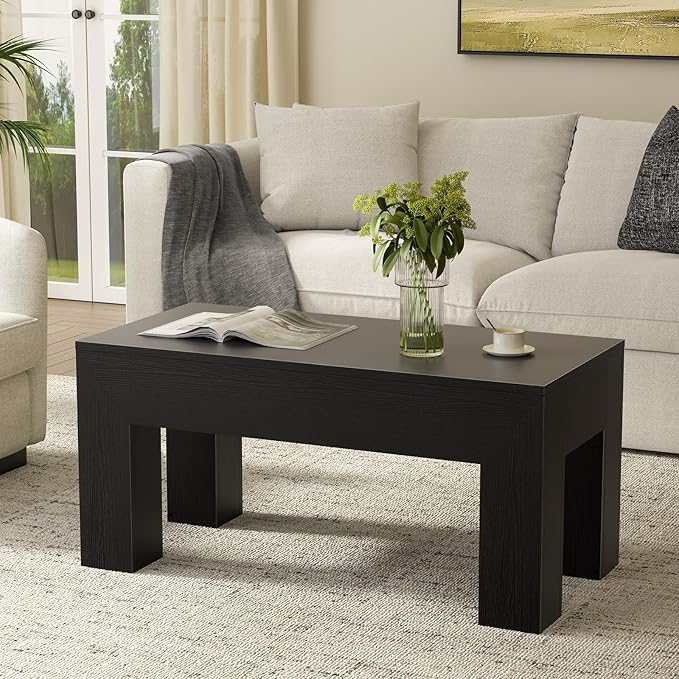 FABATO 41.7'' Lift Top Coffee Table, Wooden Rectangle Coffee Table