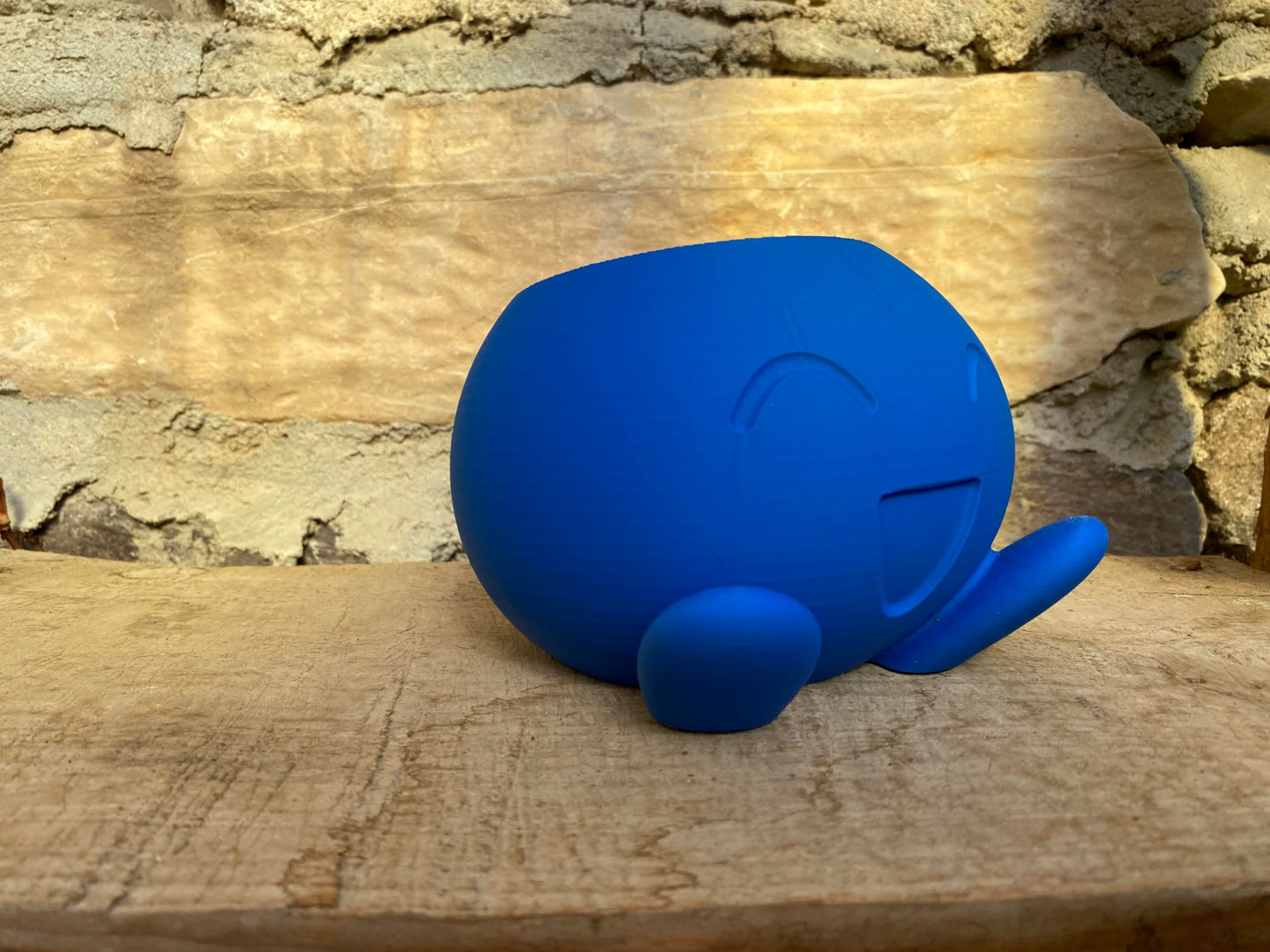 Oddish Inspired Planter | Cute 3D Printed Blue Plant Pot | Indoor Succulent or Cactus Planter | PLA Eco-Friendly Desk Decor Gift