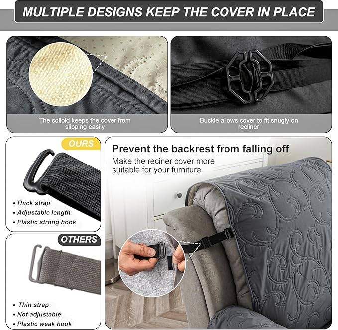 100% Waterproof Recliner Chair Cover, Recliner Chair Covers
