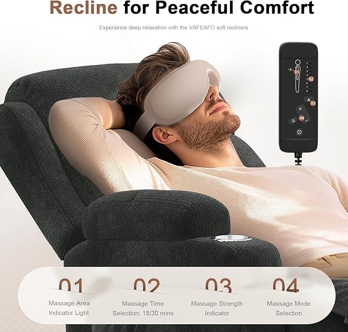 Reclining Loveseat, 55.1" RV PU Leather Wall Hugger Recliner Love Seats Sofa