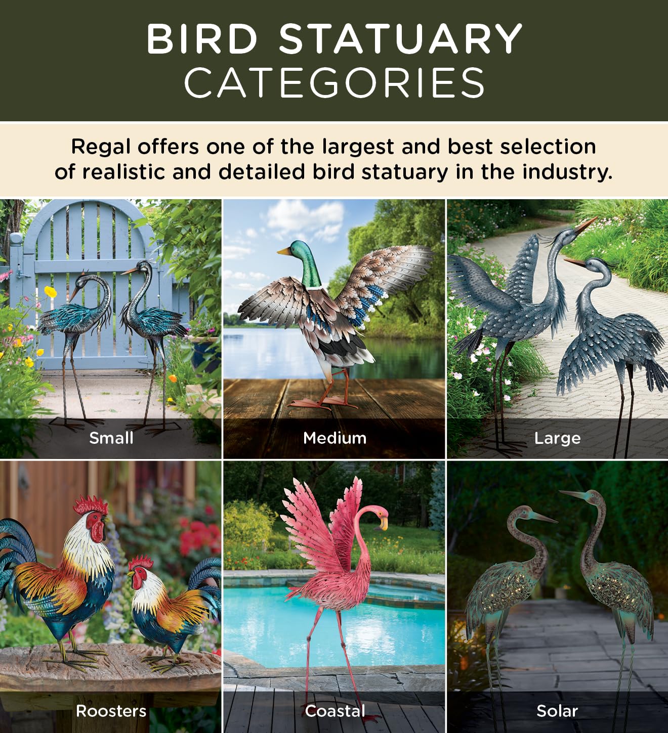 Regal Art & Gift Metal Garden Décor - Decorative Handcrafted Yard Art, Statue & Garden Sculpture for Lawn, Patio & Outdoor/Indoor Display - Puffin