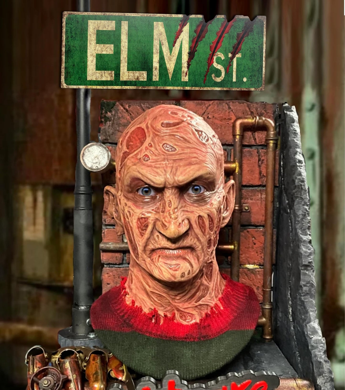 flinelife Wooden Elm Street Sign,16X6, Horror Movie Sign - Perfect For Horror Movie Lovers Sign Gift