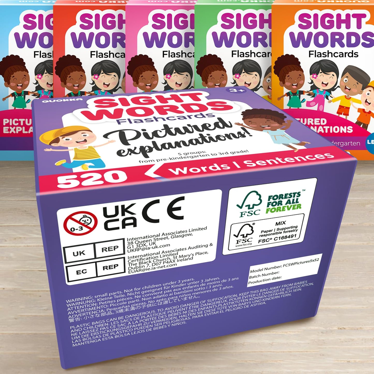 520 Sight Words Flash Cards Kindergarten with Sentences For Kids Ages 4-8 – Based on Dolch Sight Words Lists for Reading Fluency – Flashcards for Studying Pre-K to 3rd Grade - Speech Therapy Materials