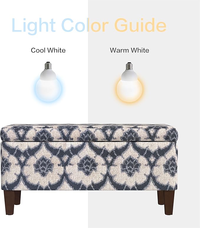HomePop Large Decorative Storage Bench