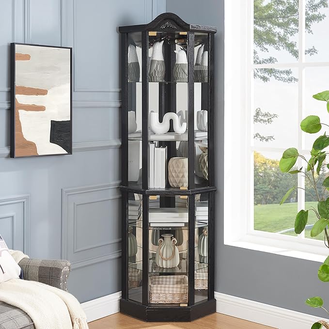 Glass Corner Display Cabinet