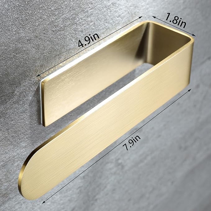 Taozun Adhesive Towel Rack/Hand Towel Holder, Stainless Steel Brushed Towel Ring