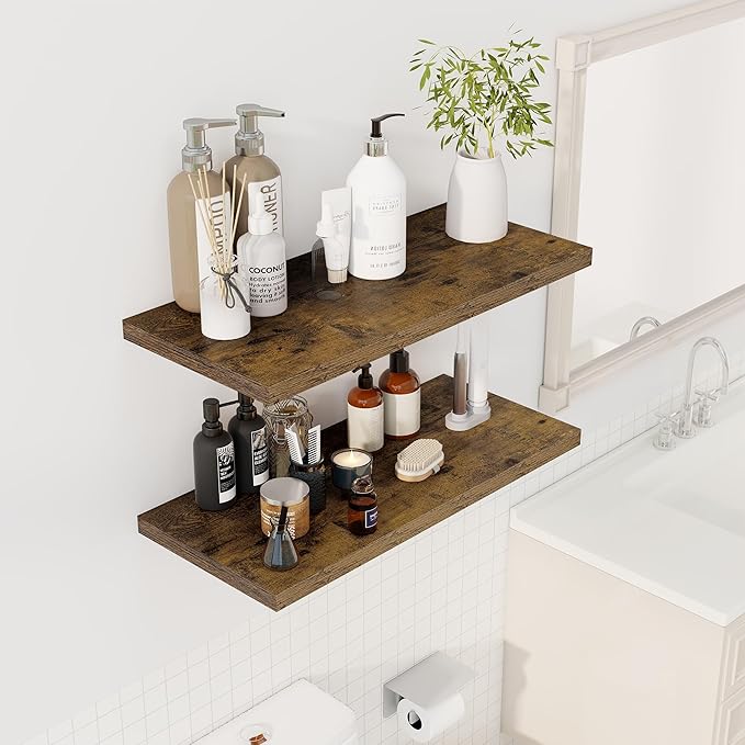 Dreamland 30" Floating Shelves for Wall, Wall-Mounted Shelves for Bedroom