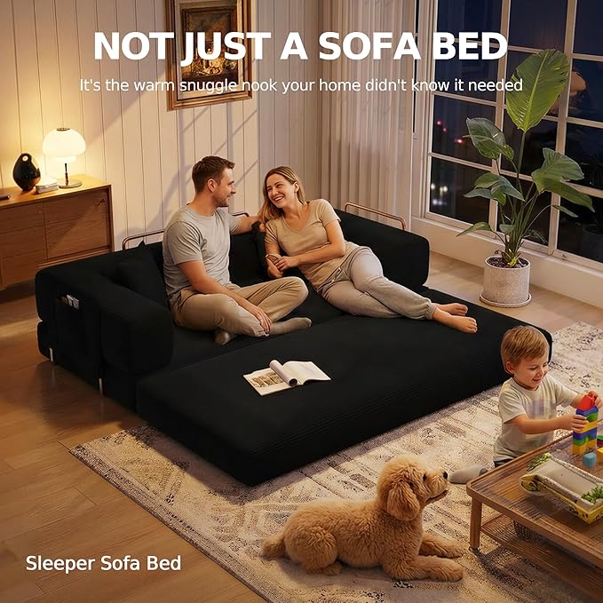 MoonSpeak 78.8''Sleeper Couch Bed