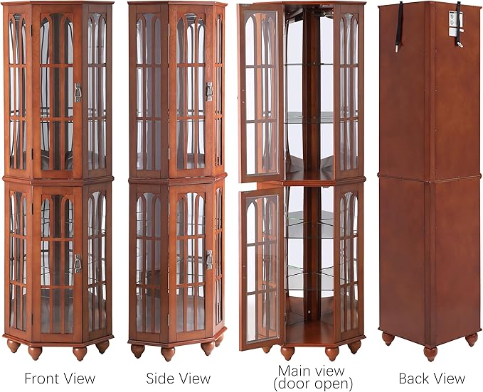 Glass Corner Display Cabinet
