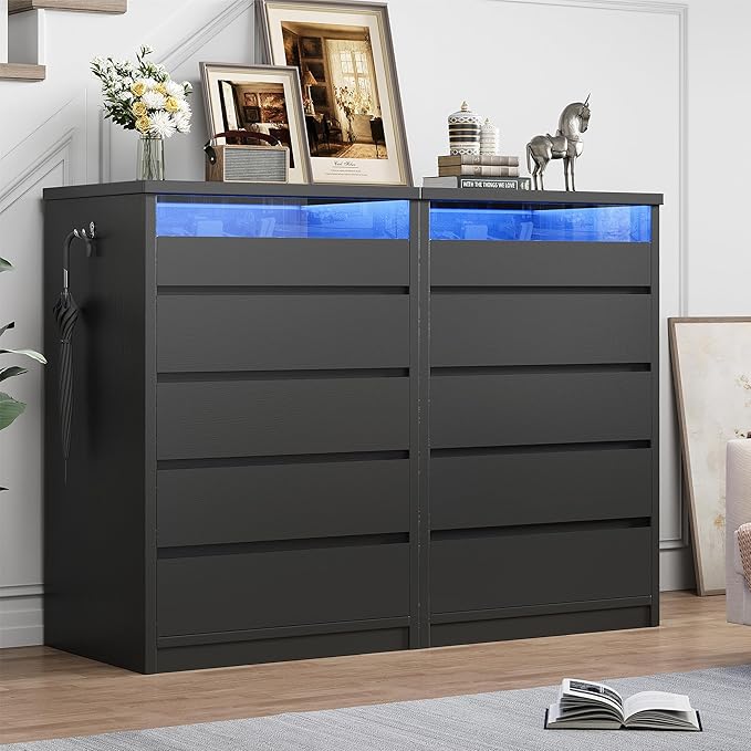 Jocoevol 5 Drawer Dresser for Bedroom