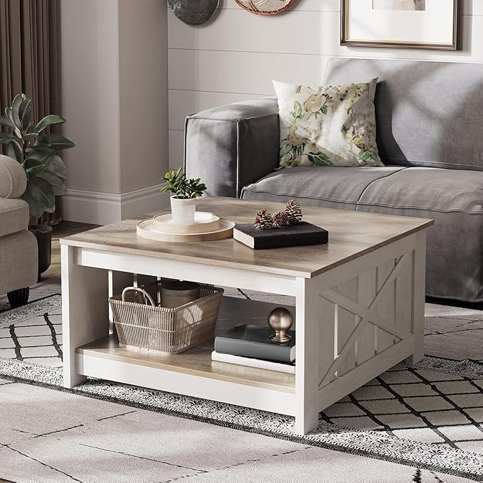 YITAHOME Coffee Table Farmhouse Coffee Table