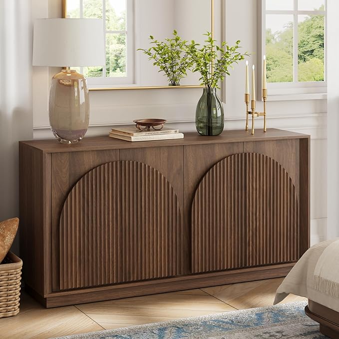 win2win Fluted Sideboard Buffet Cabinet