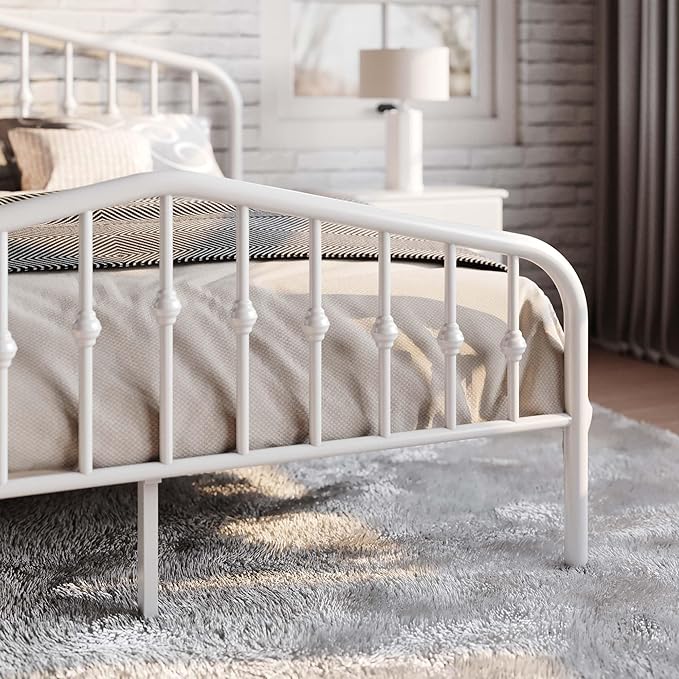 SHA CERLIN Full Size Metal Platform Bed Frame