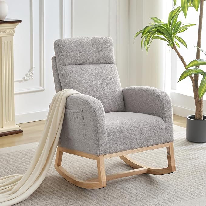 GAOMON Rocking Chair Glider for Nursery, Comfy Rocker Nursery