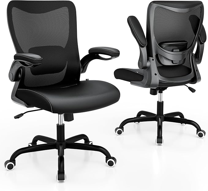 MUXX.STIL Office Chair, PU Leather Ergonomic Desk Chair