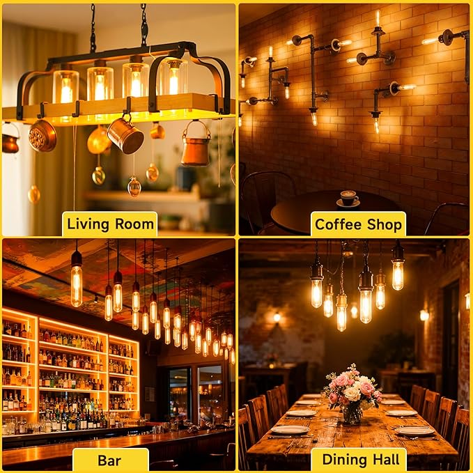 T10 Tubular Light Bulbs 25 Watt Incandescent Light Bulb, T10 Bulb, 120V 25W