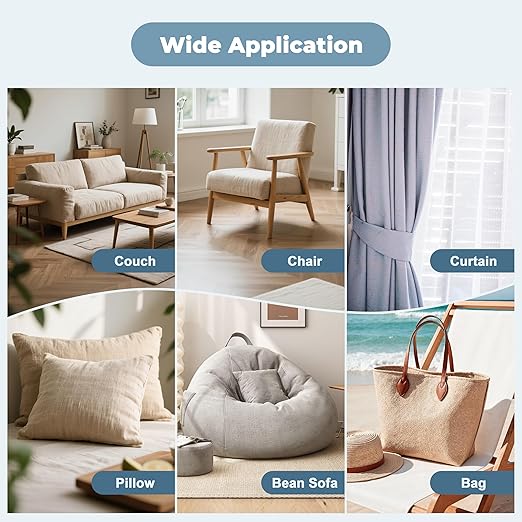 BESEZX Linen Fabric Repair Patch,3 PCS 9 * 11 Inch Self-Adhesive Couch Fabric