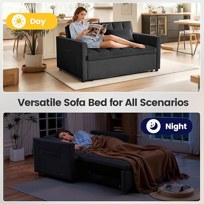 3 in 1 Sofa Bed, Loveseat Sleeper Sofa Bed